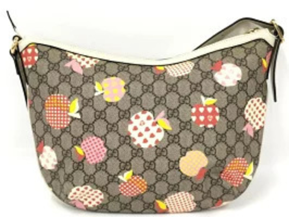 Gucci 598125 Supreme Heart Le GG Apple Bag 04 Pomme Beige Shoulder